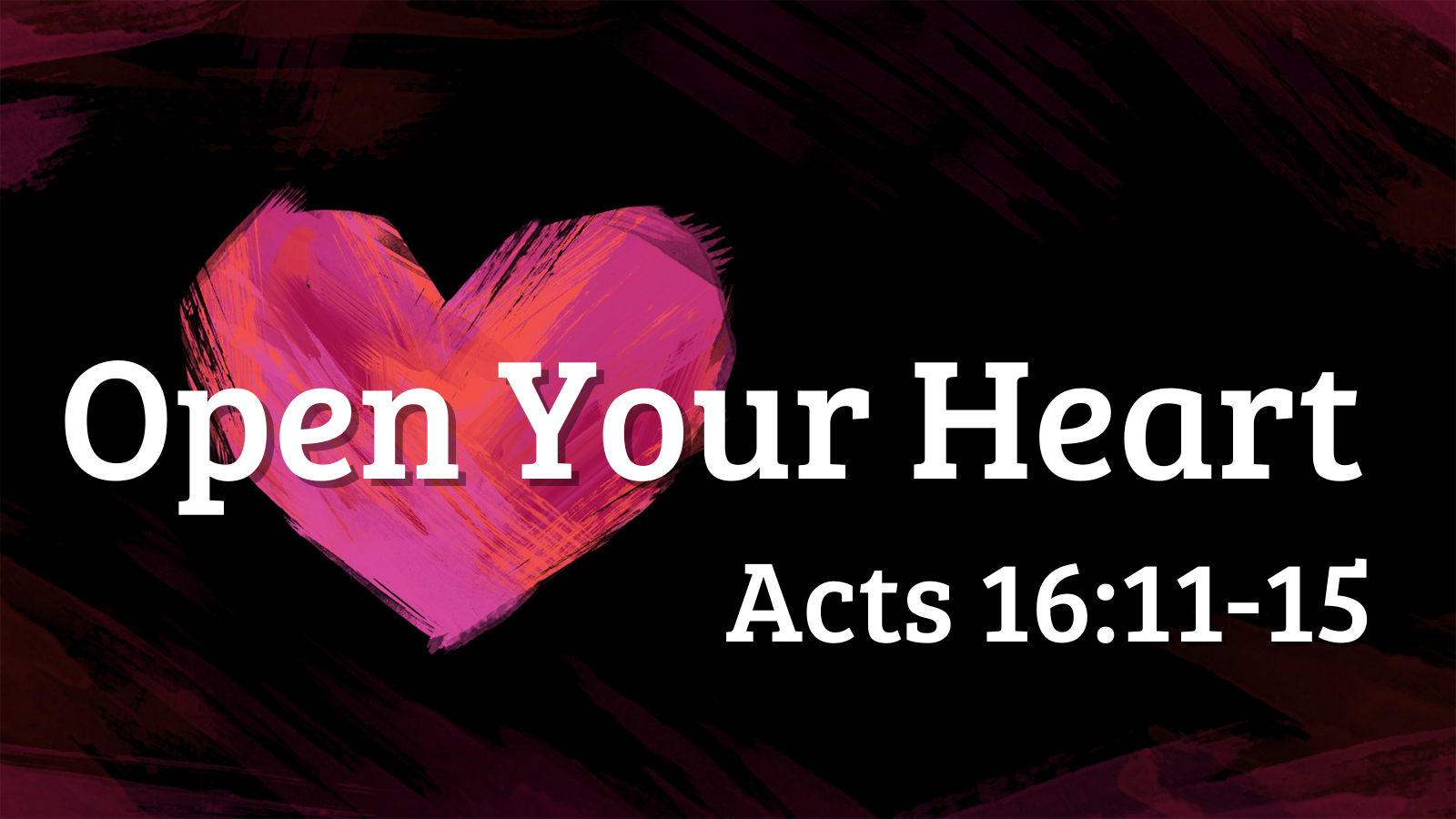 Open Your Heart Forsythe Church of Christ